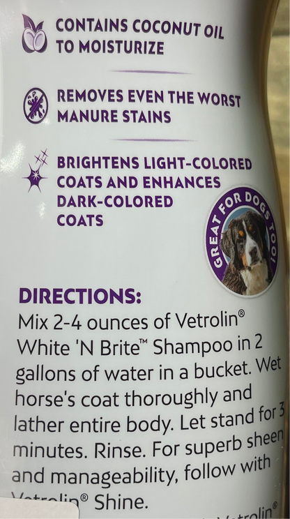 Farnam Vetrolin White 'N Brite Shampoo 32oz