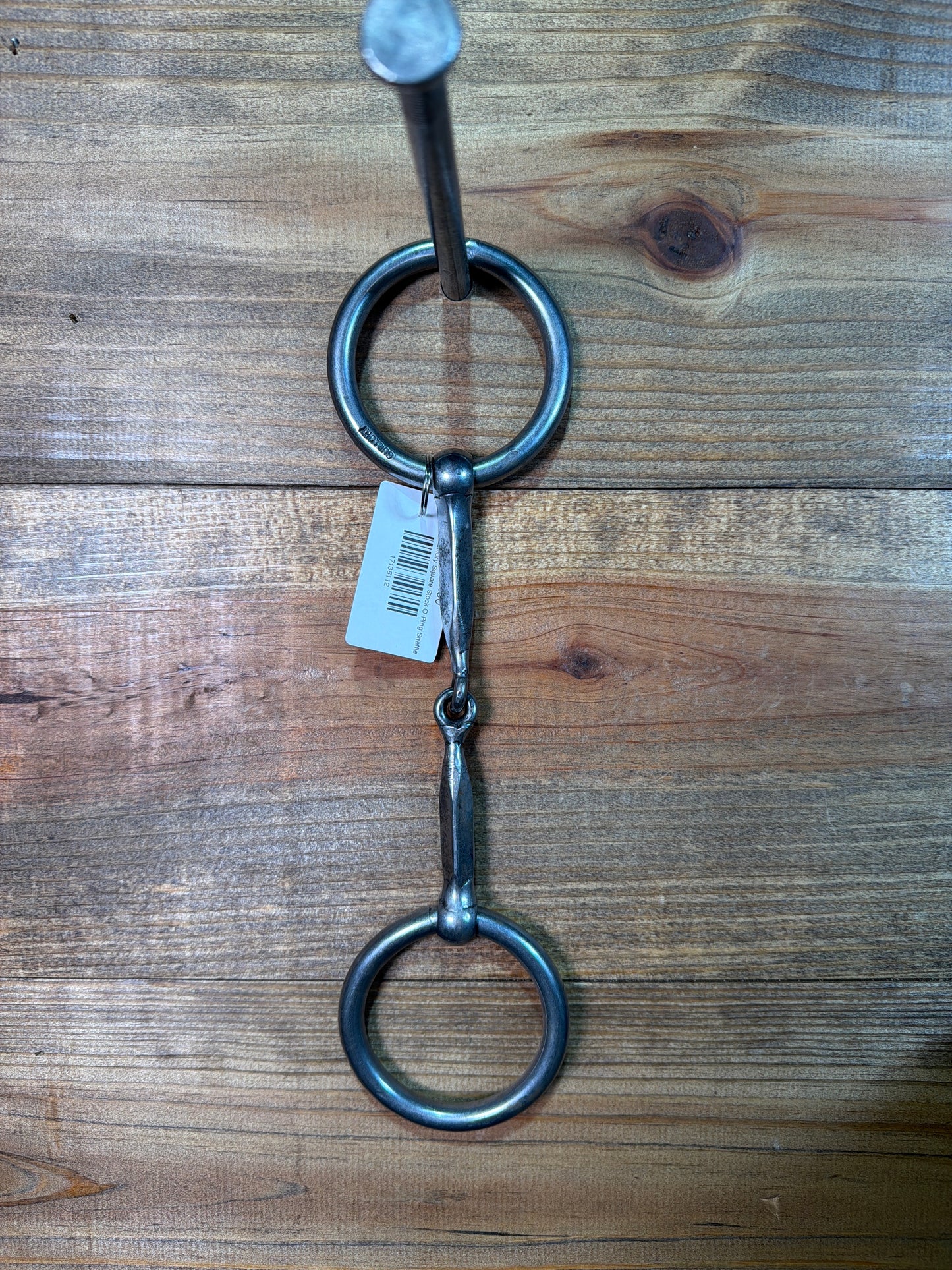 ISBIT191 Guillory Square Stock O-Ring Snaffle