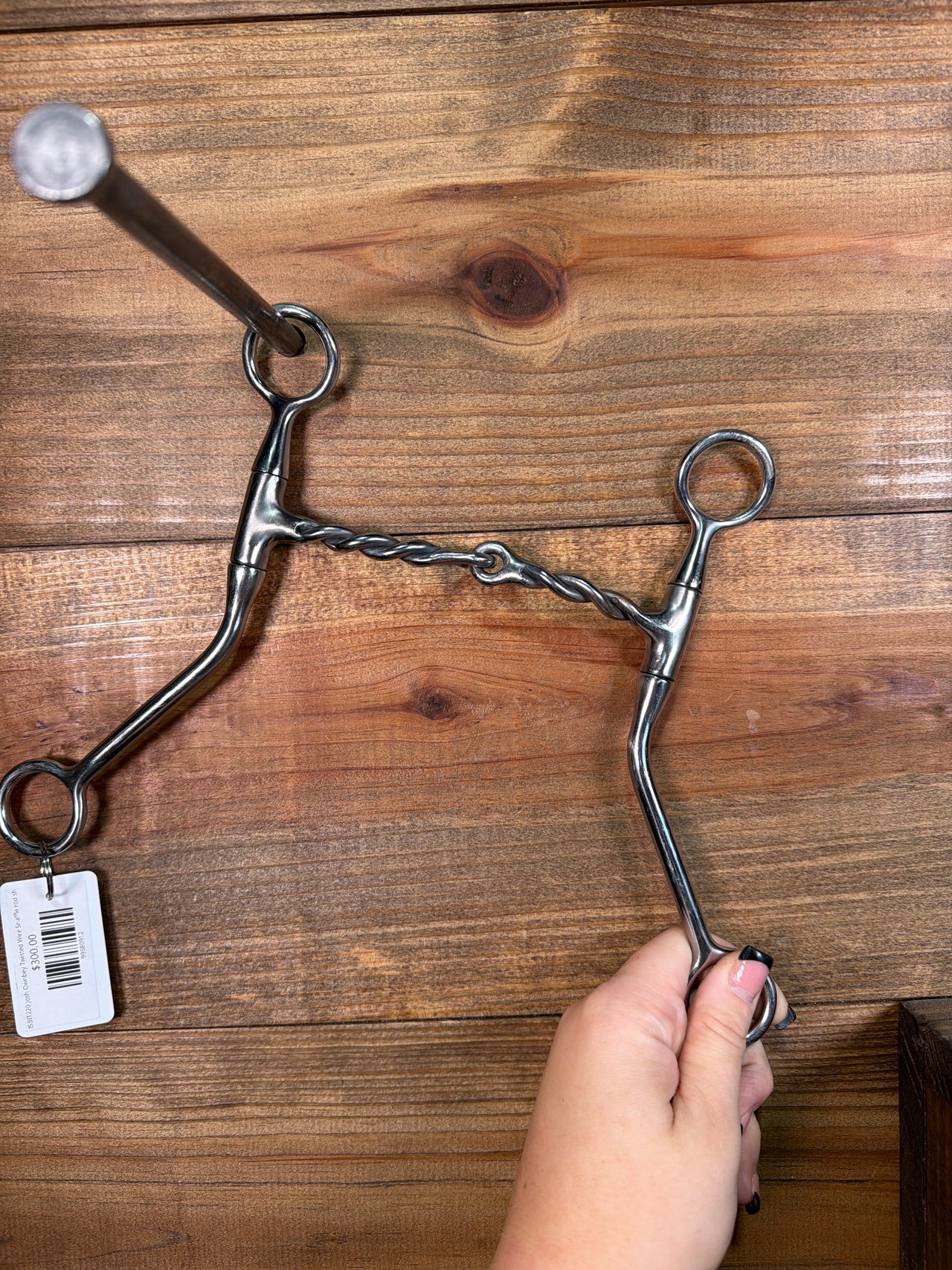 ISBIT220 Josh Ownbey Twisted Wire Snaffle rod shank
