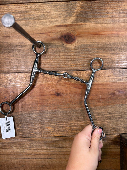 ISBIT220 Josh Ownbey Twisted Wire Snaffle rod shank