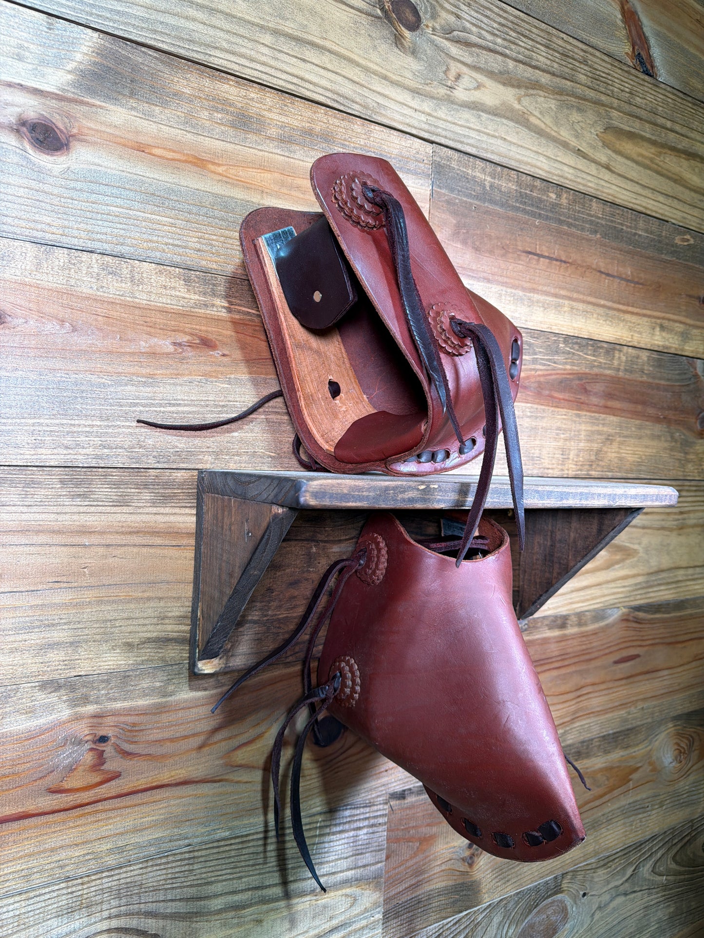 Oiled Slick Tapadero Stirrups