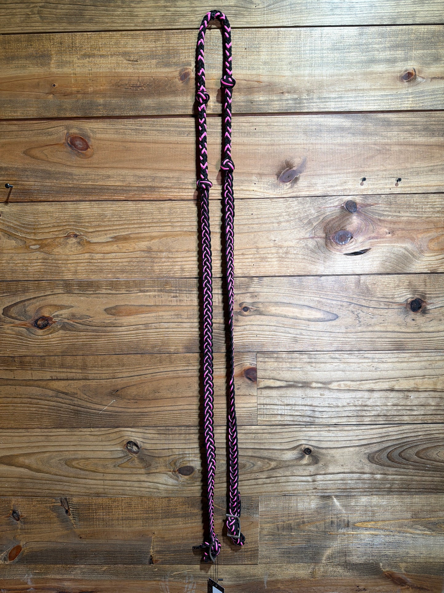 Braided Nylon Barrel Reins w/ Knots