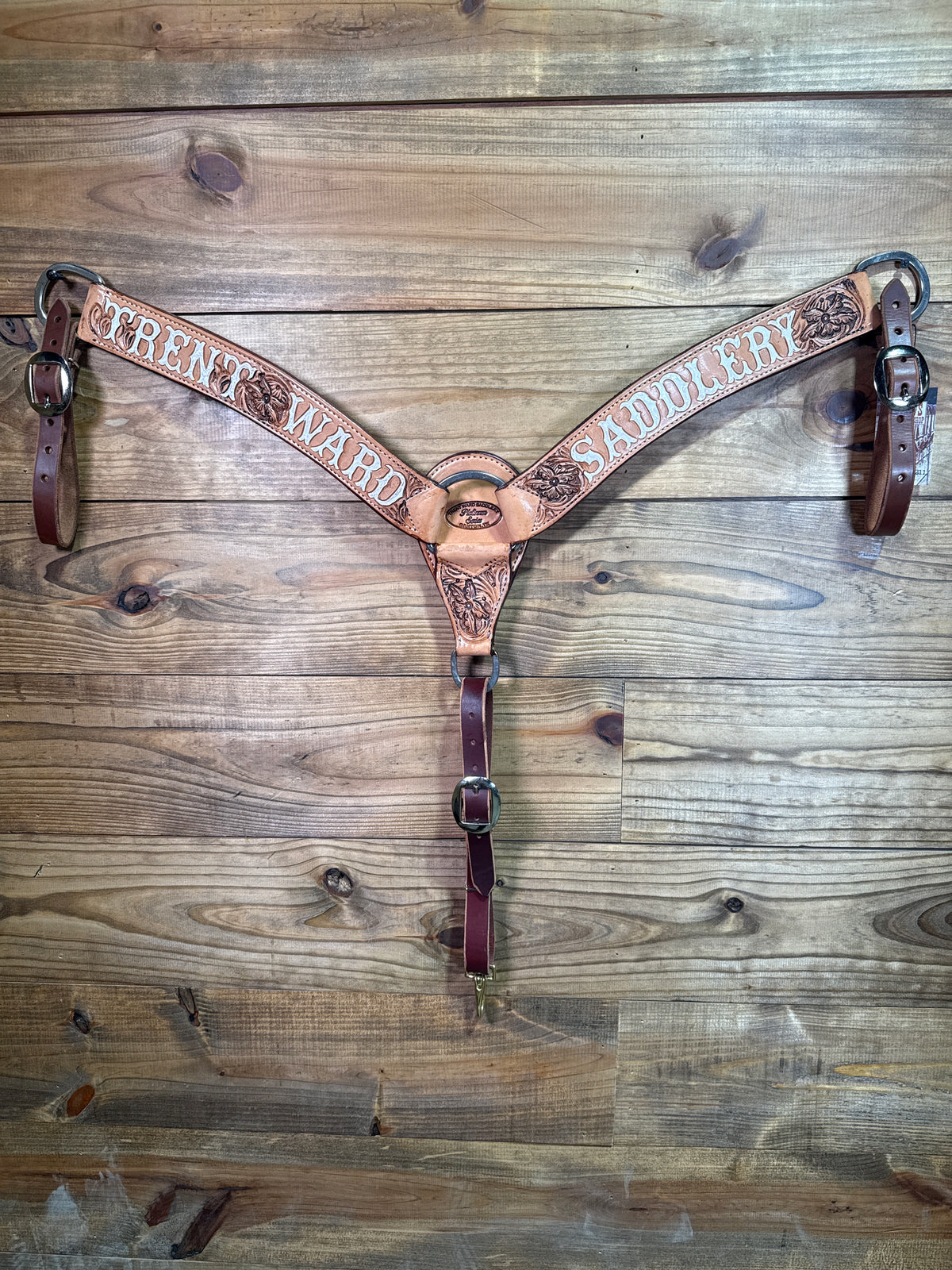 BC115 TWS 2" Antique Tooled Breast Collar