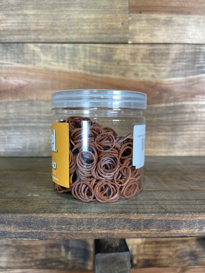 Cashel Rubber Braiding Bands Brown