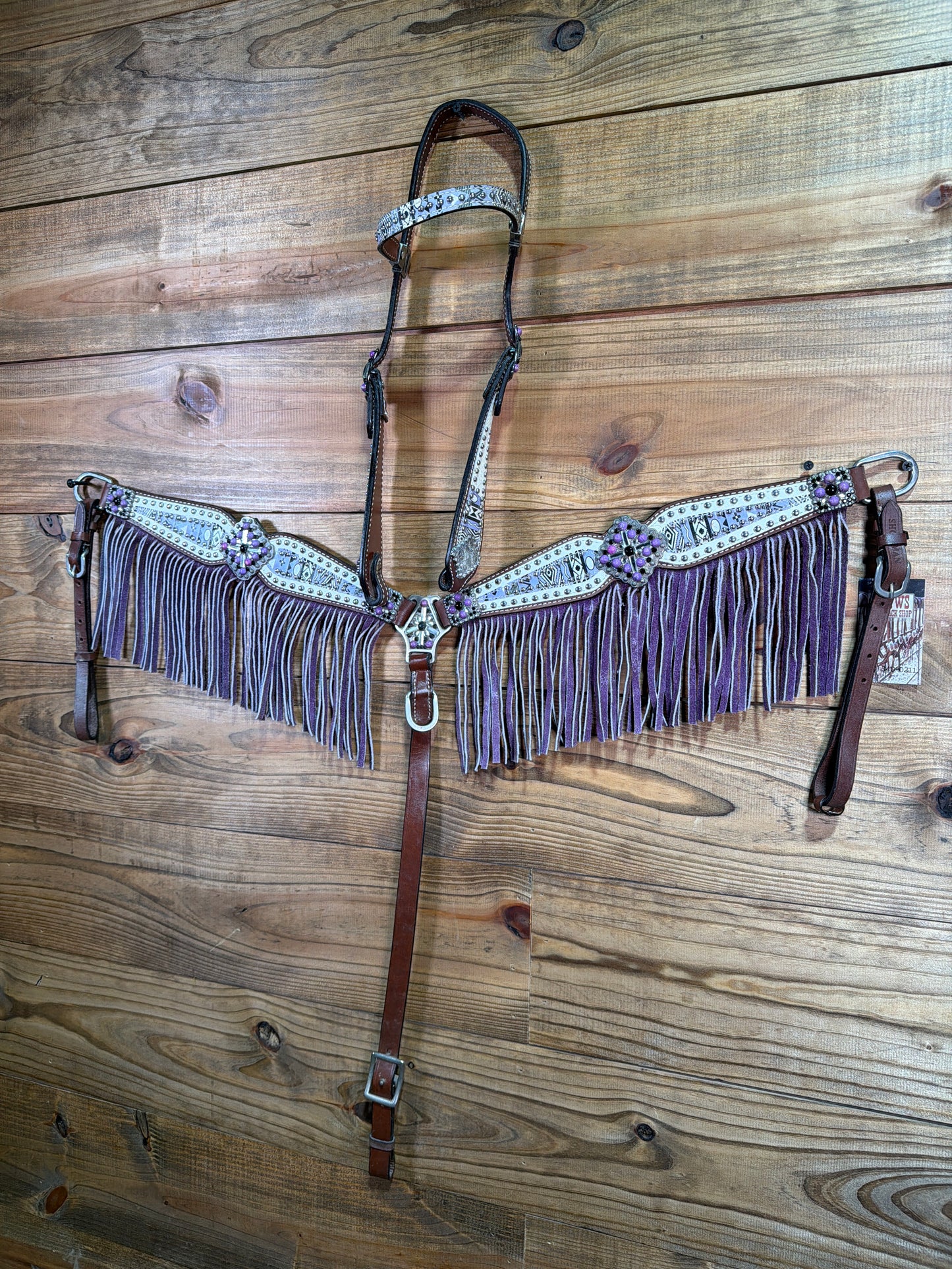 Showman 2 1/2" Tapered Barrel Breast Collar & BB HS Set