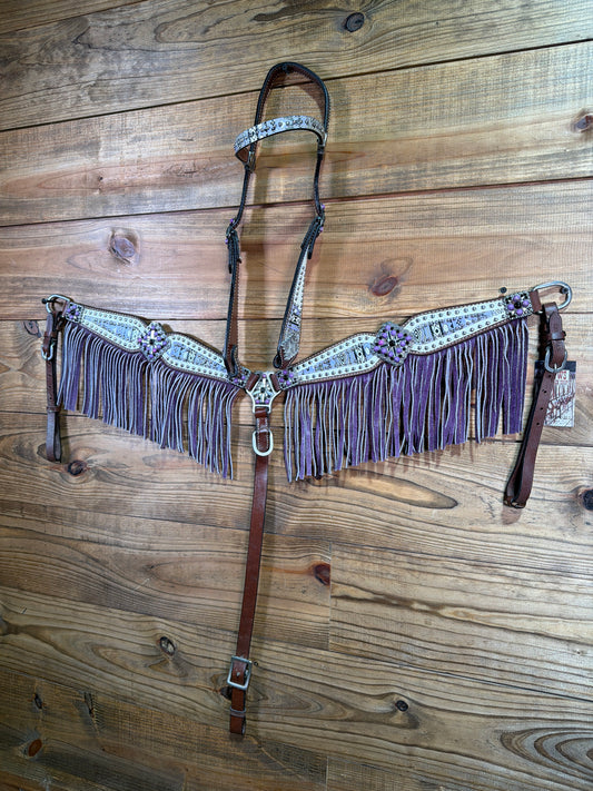 Showman 2 1/2" Tapered Barrel Breast Collar & BB HS Set