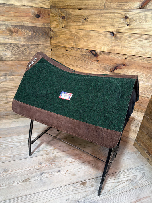 75 CSI Green Standard Western Cut Medium Saddle Pad
