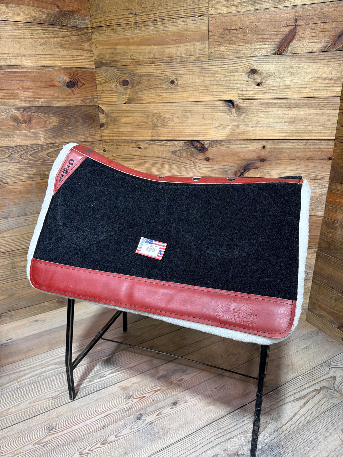 93 CSI Black Standard Western Cut Medium Saddle Pad
