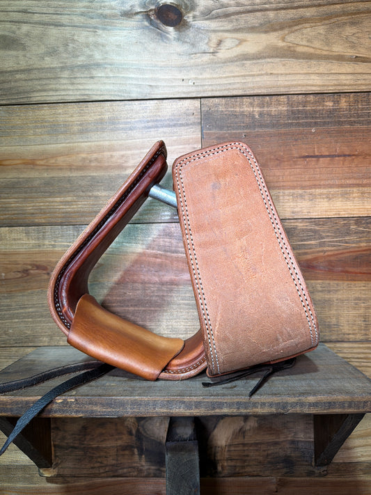 Overshoe Roughout Stirrups Natural