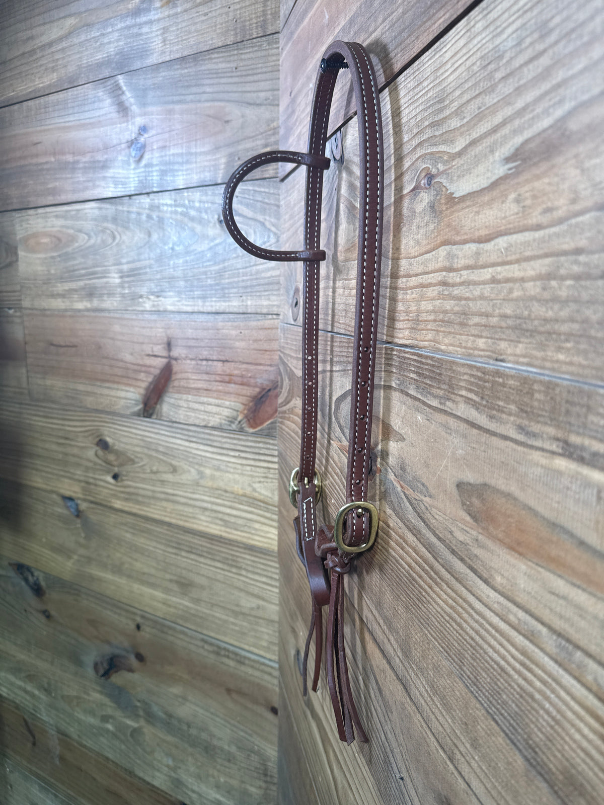 Headstall OE Oiled Double Stiched w/ Brass Buckles