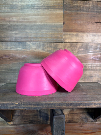 Horse Craft Bell Boots Hot Pink