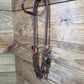 25 Headstall Cheaney QC Silver/ Copper Flower