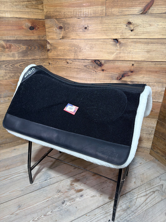 57 CSI Black Standard Western Cut Medium Saddle Pad