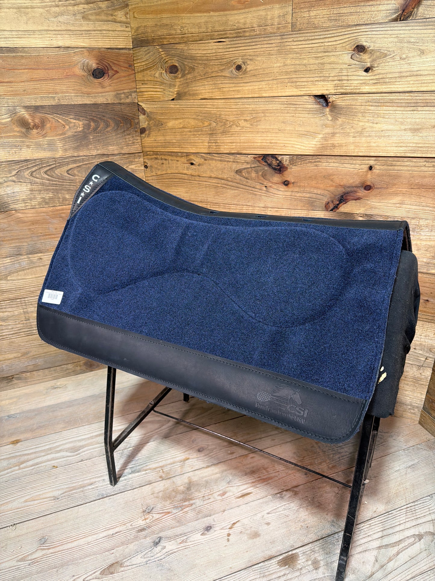 74 CSI Navy Standard Large Western Cut Saddle Pad