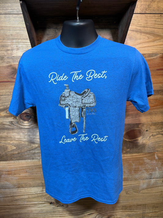 TWS Tooled Saddle T-Shirt Blue