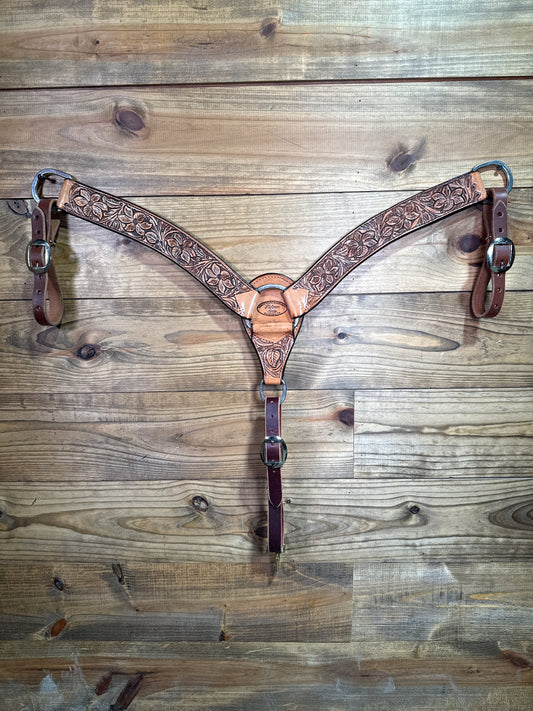 BC108 TWS 2" Antique Floral Breast Collar