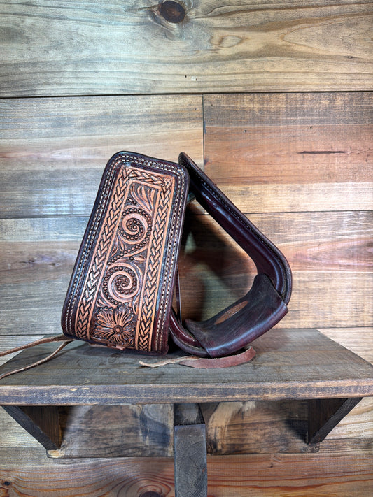 #9 Stirrup Paisley & Basket Stamp