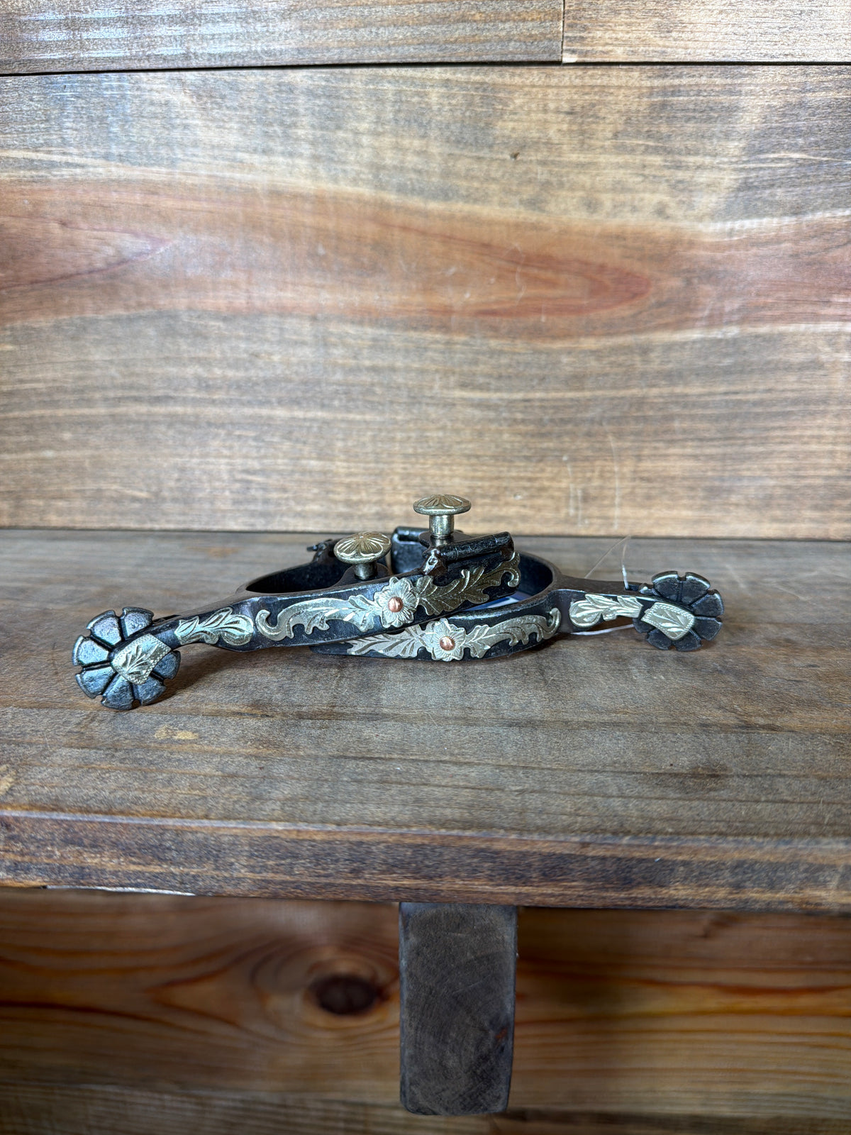 Youth Spurs w/ Mounted Flowers