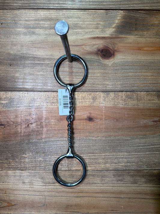 ISBIT163 Josh Ownbey Twisted Bars O-Ring Snaffle