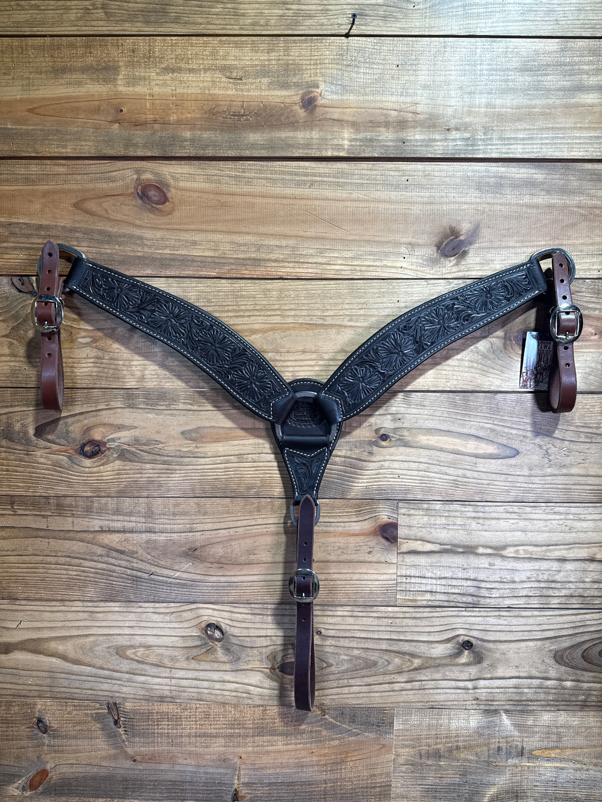 BC106 3" Chocolate Tolled Breast Collar