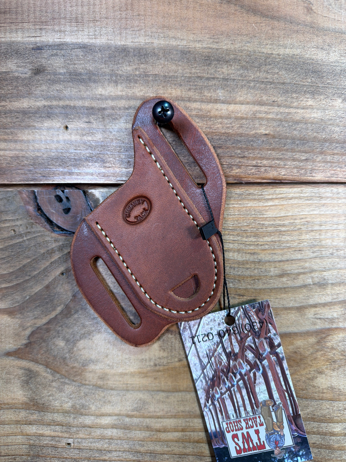 023 Cheaney 3" Knife Sheath Dark Oiled