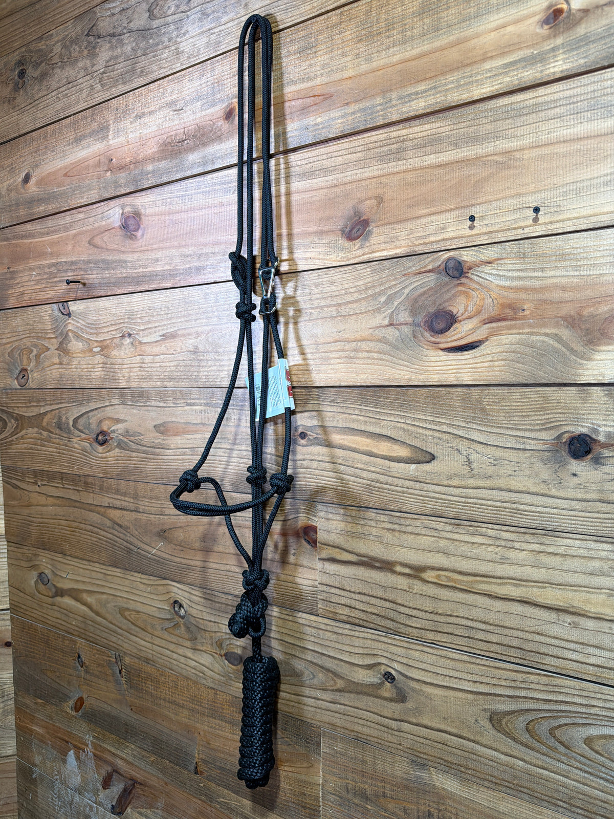 Mustang Easy On Rope Halter Black
