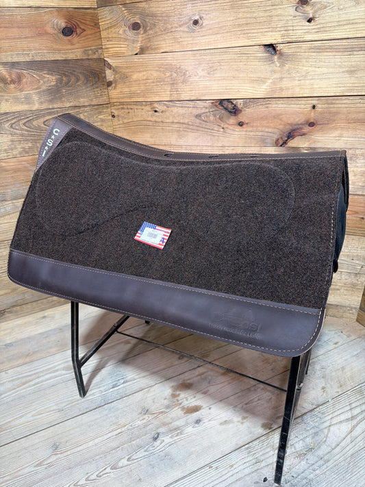 65 CSI Brown Standard Western Cut Medium Saddle Pad
