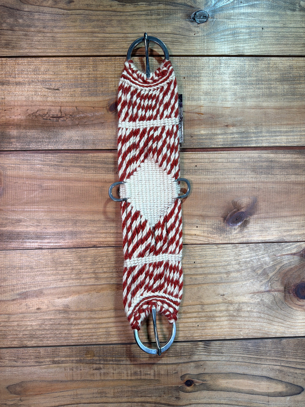 24" Hand Tied Mohair Cinch Red & Rust