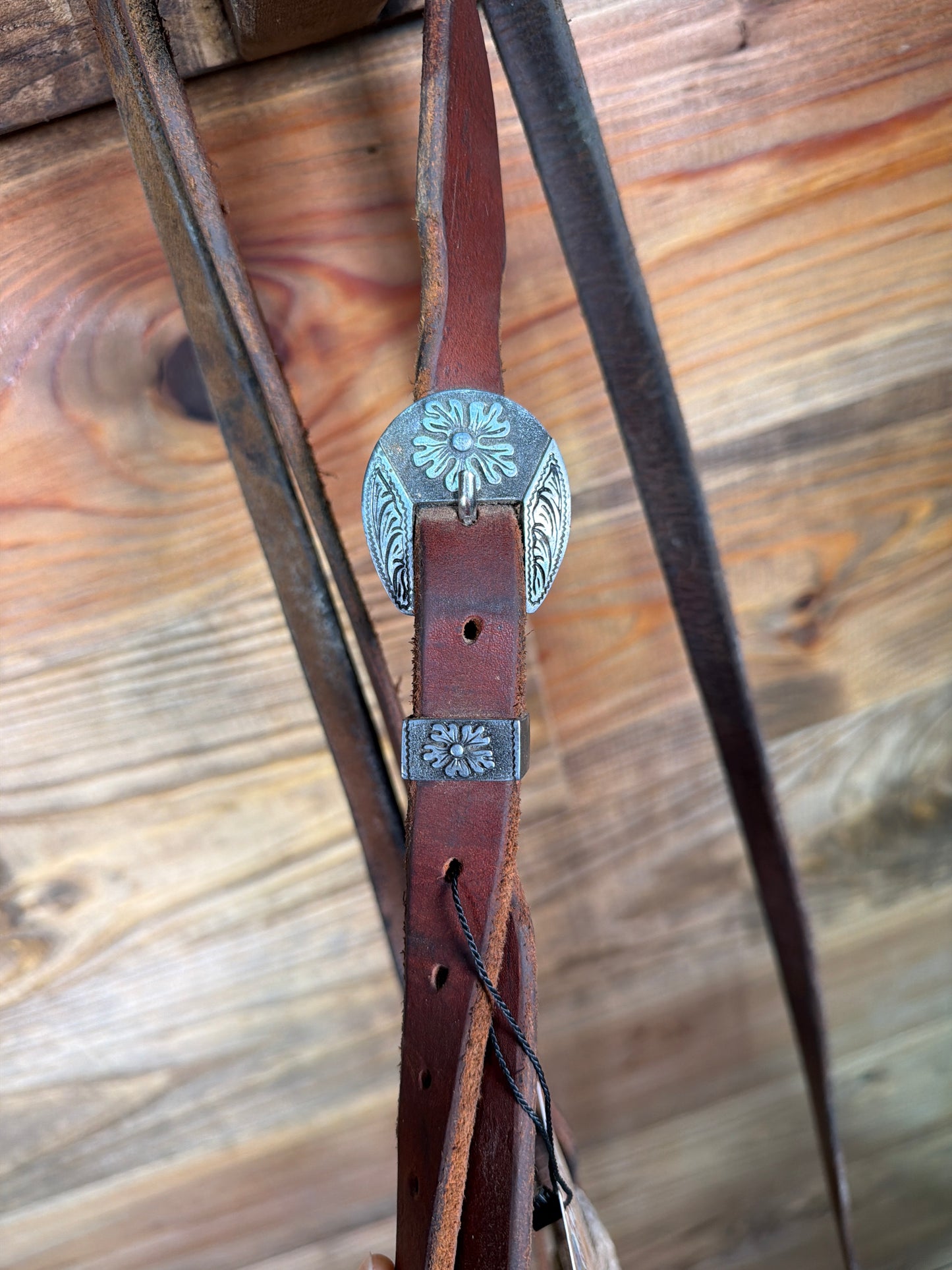 ISUB064 Turtle Stamped Handmade Bridle