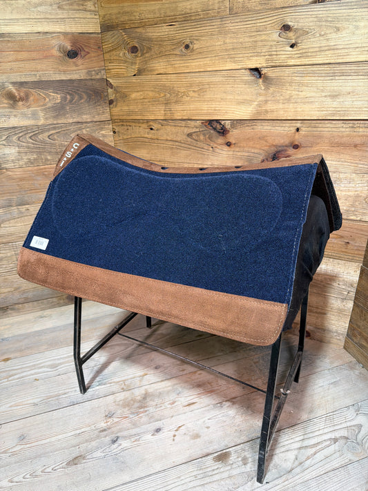 77 CSI Navy Standard Western Cut Medium Saddle Pad
