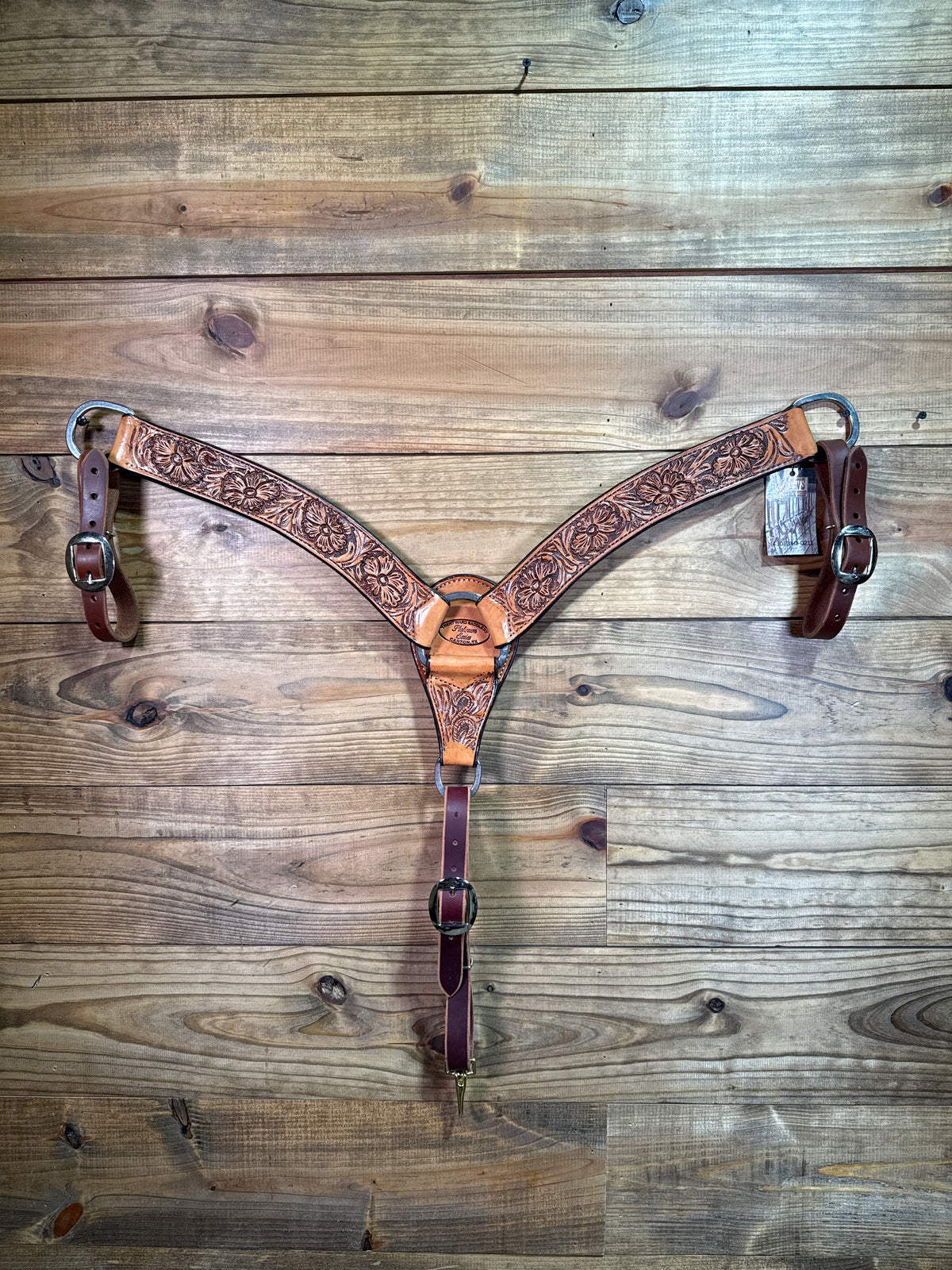 BC102 TWS 2" Antique Floral Breast Collar