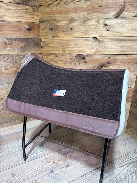 87 CSI Brown Standard Western Cut Medium Saddle Pad