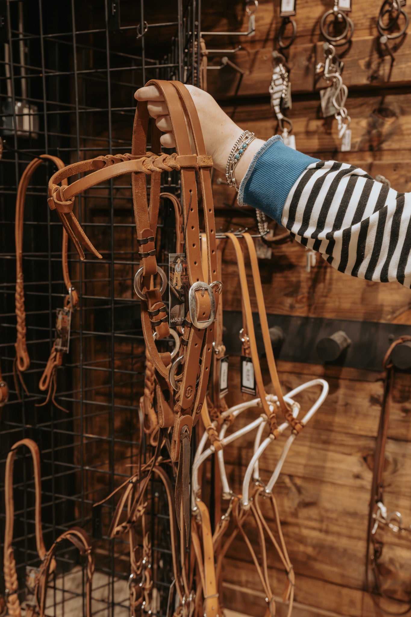 Joe Hipp Browband Headstall w/ Rings #1
