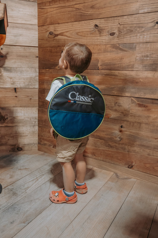 Classic Kid Rope Bag Blue & Gray
