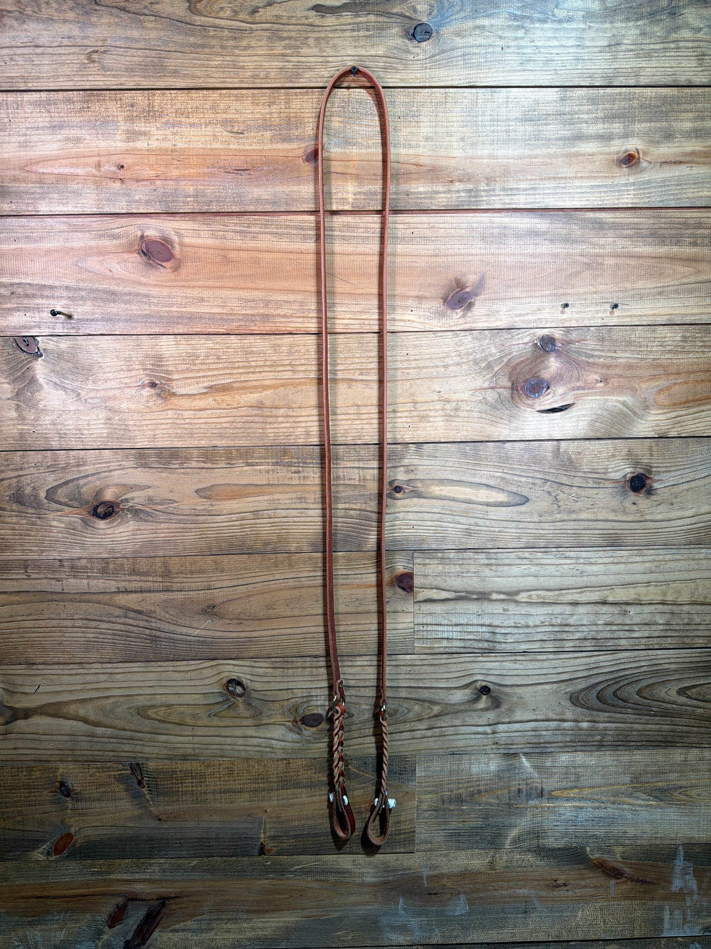 KW Leather 8ft RR Rings Copper Riv