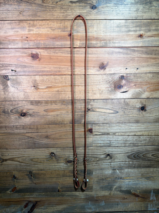 KW Leather 8ft RR Rings Copper Riv