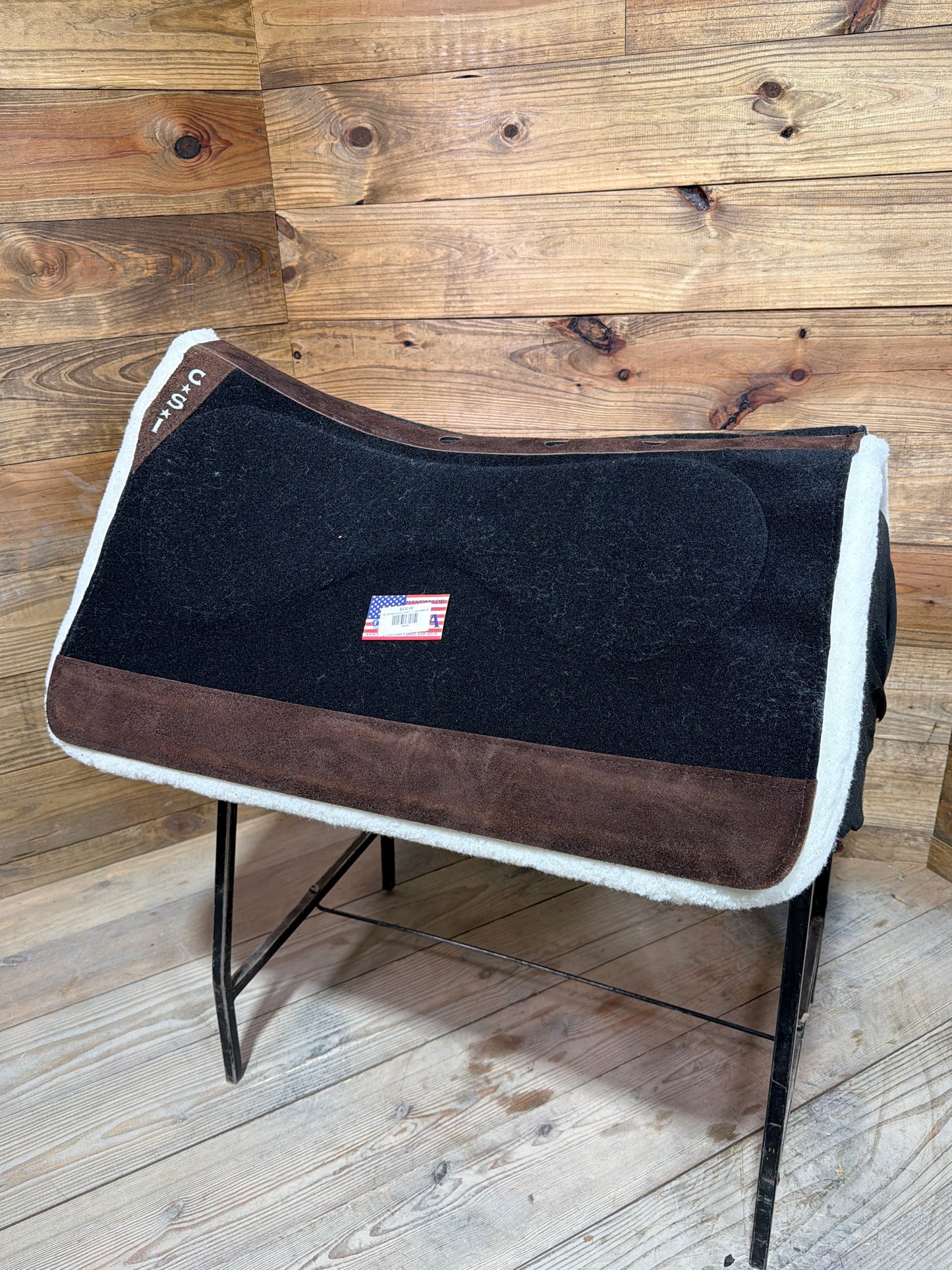 63 CSI Black Standard Western Cut Large Saddle Pad
