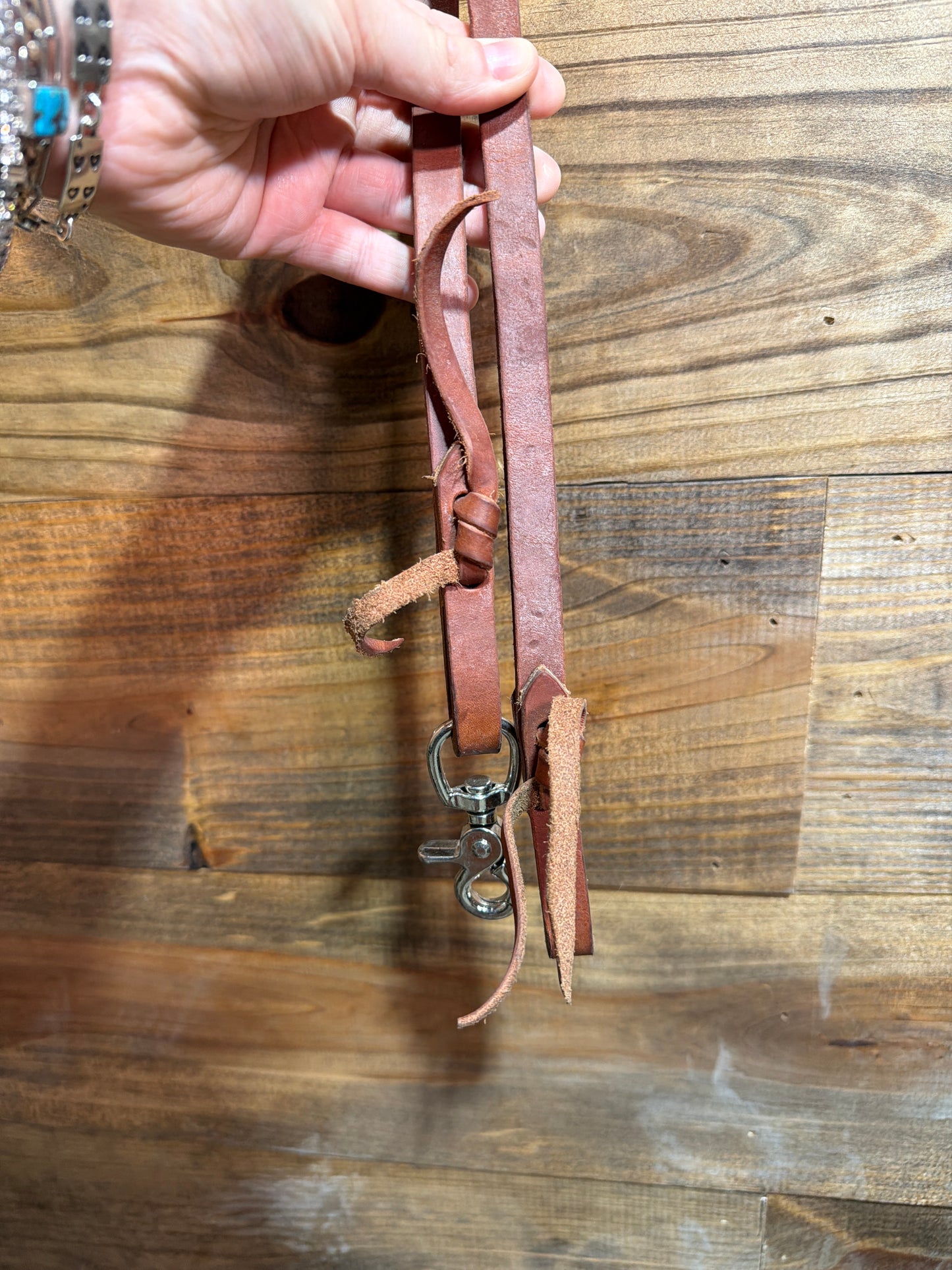 1/2" Roping Reins w/ Rawhide