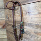 28 Headstall Cheaney QC Green Flower