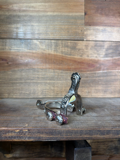 Toddler Silver Engraved Spurs