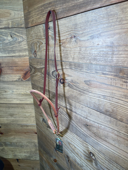 H918 Rolled Harness Leather Noseband