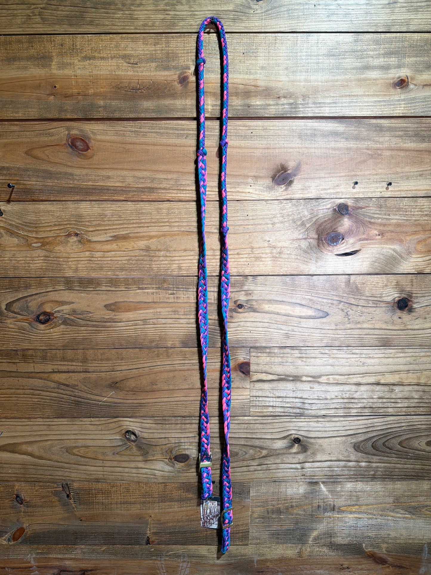 Braided Nylon Barrel Reins w/ Knots