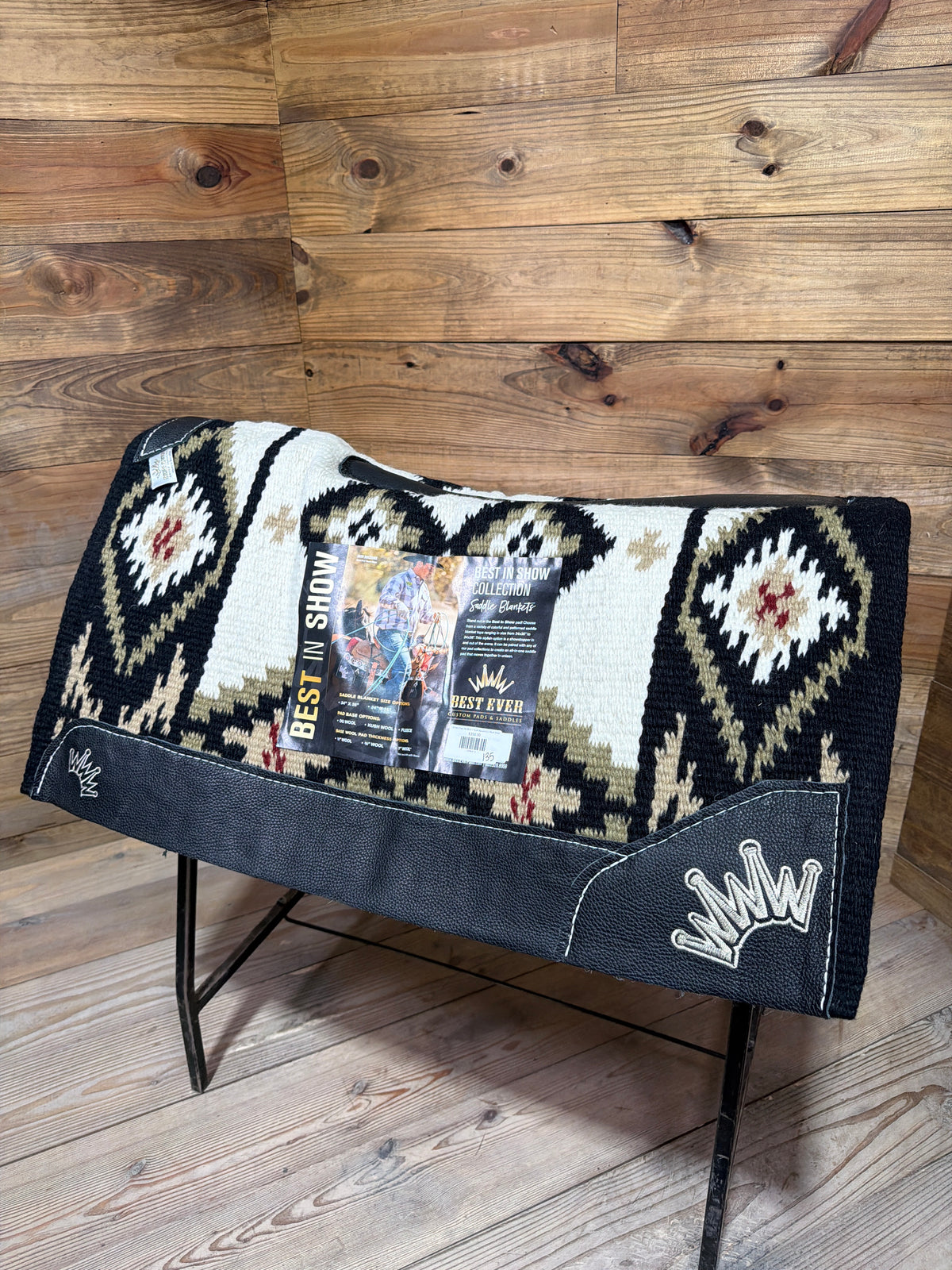 135 Best Ever 34x38 & 1" Kush Square Cut Black Beige