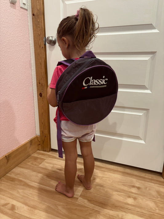 Classic Kid Rope Bag Purple & Black