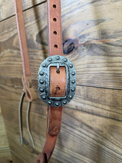 Cheaney One Ear Headstall w/ Stainless Concho Buckle