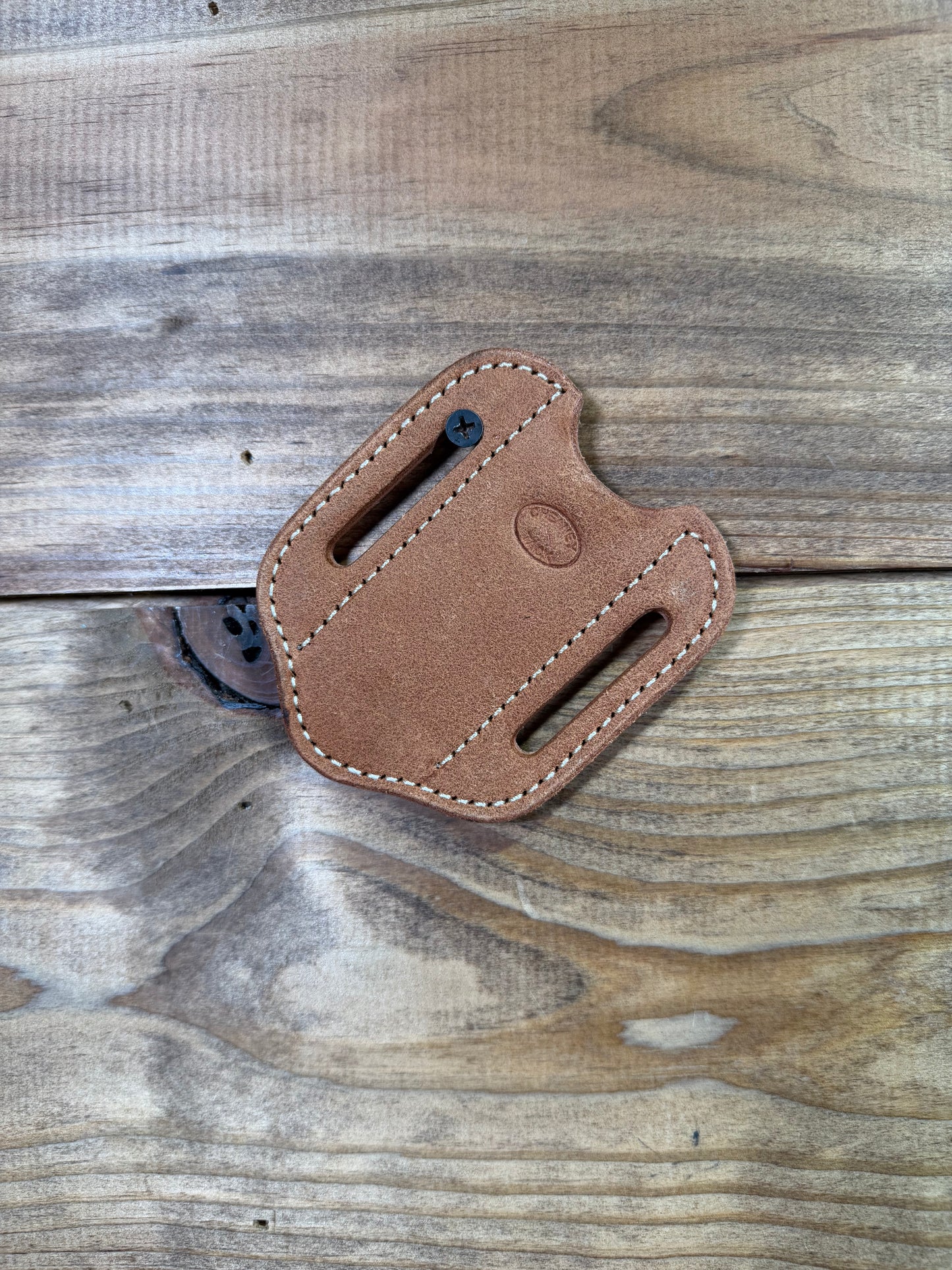 010 Cheaney 3 1/2" Knife Sheath Roughout White Stitching