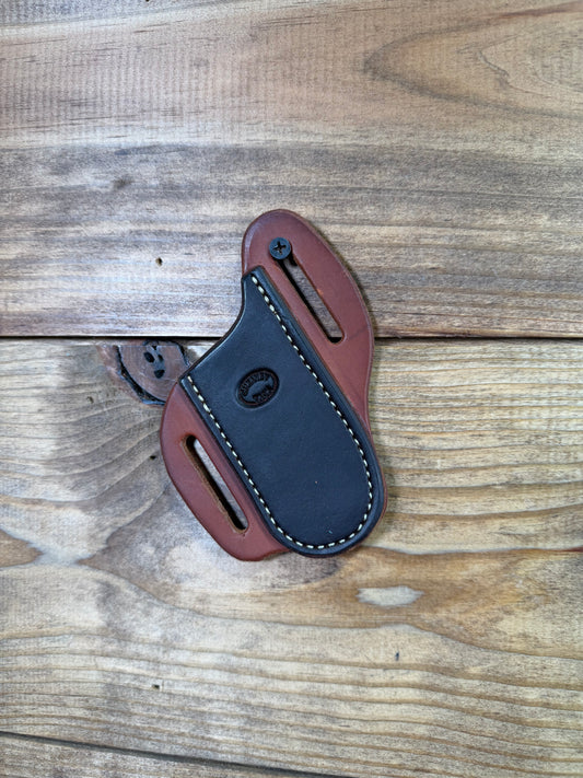 016 Cheaney 4" Knife Sheath Dark Brown on Brown
