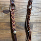 KW Leather 8ft Roping Reins Rings