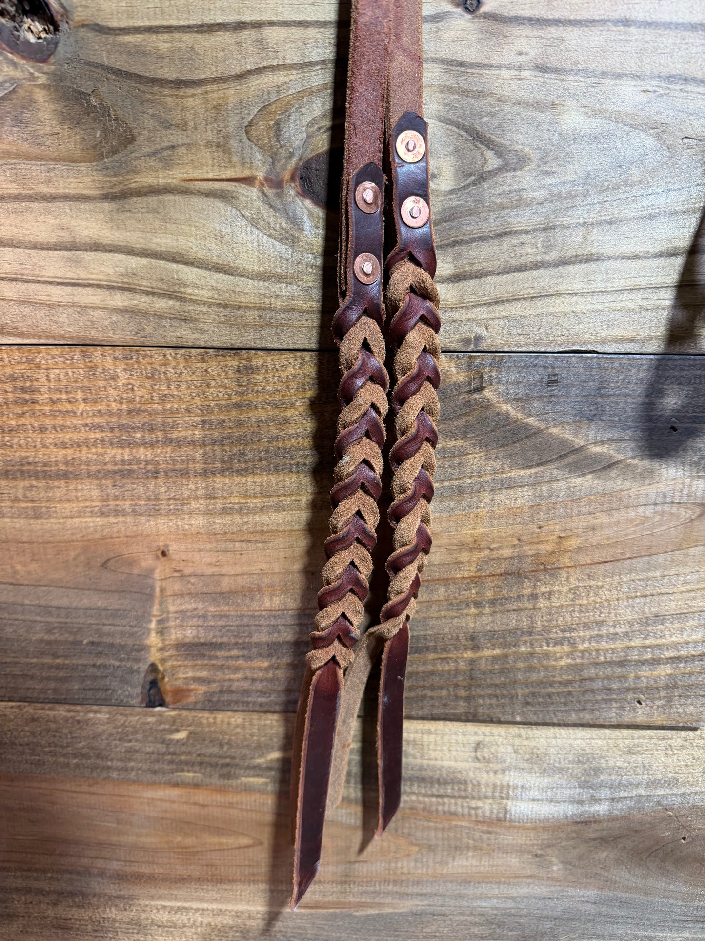 KW Leather Latigo 8ft Split Reins