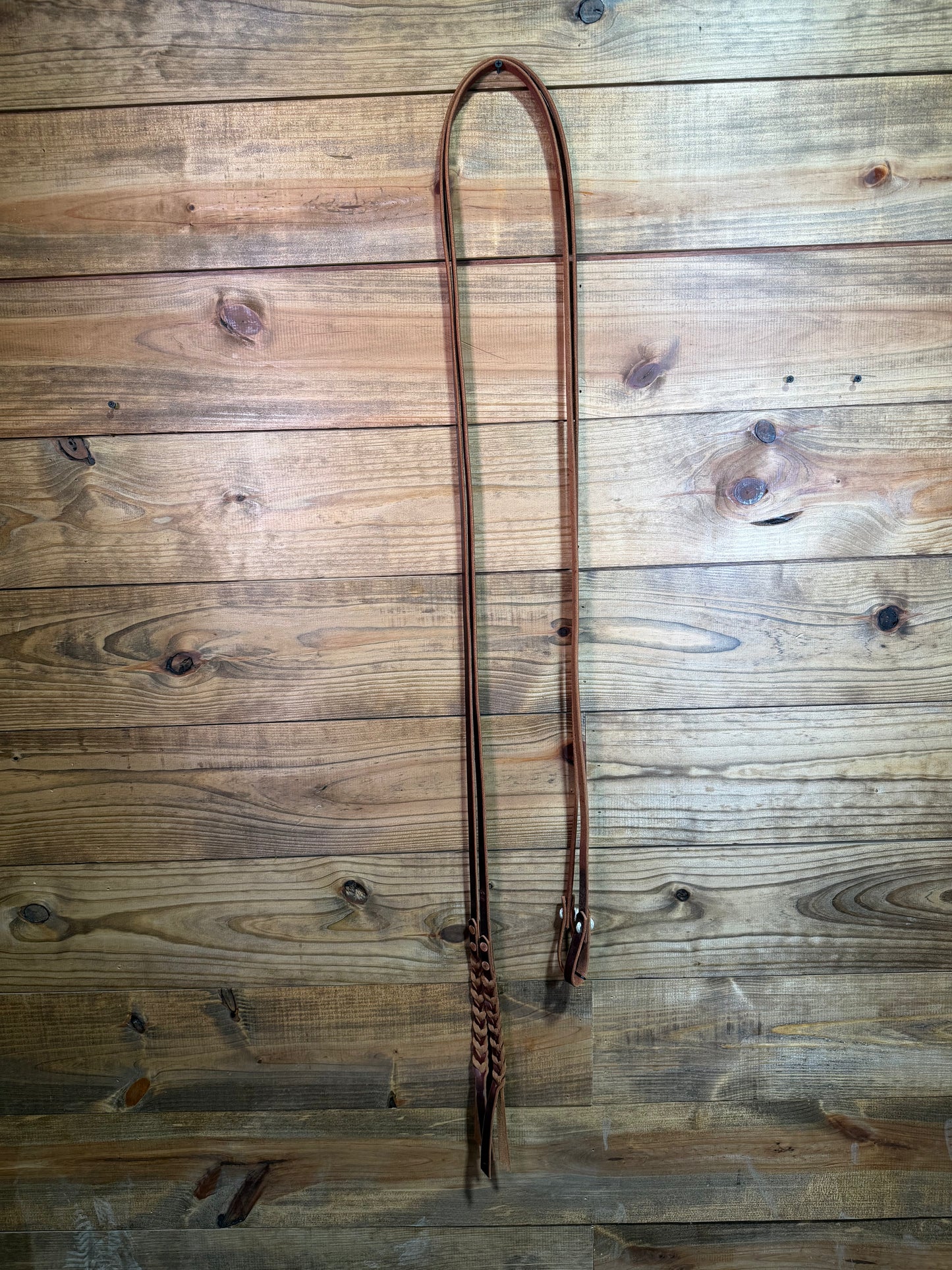 KW Leather Latigo 8ft Split Reins